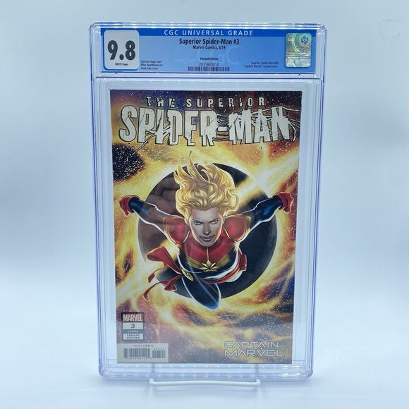 Superior Spider-Man #3 2019 Captain Marvel Variant CGC 9.8 MINT Jesus Saiz ART